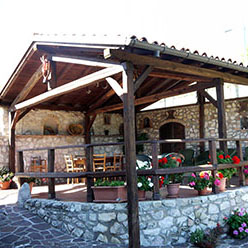 La veranda del B&B La Quercia